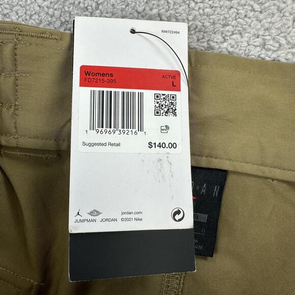Jordan Cargo Pants Womens Large Brown Loose Fit FD7215-395 Repel Utility New - Picture 11 of 16